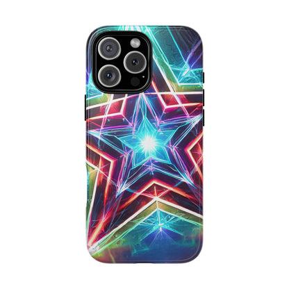 Neon Light Stars Tough Phone Case
