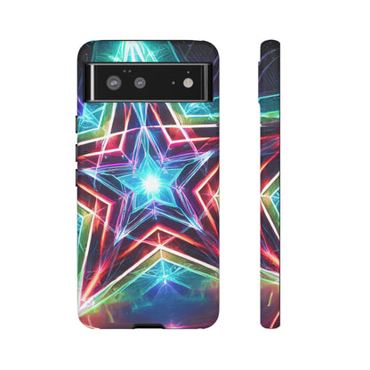 Neon Light Stars Tough Phone Case