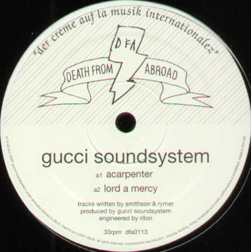 Gucci Soundsystem - Acarpenter [12" Vinyl]