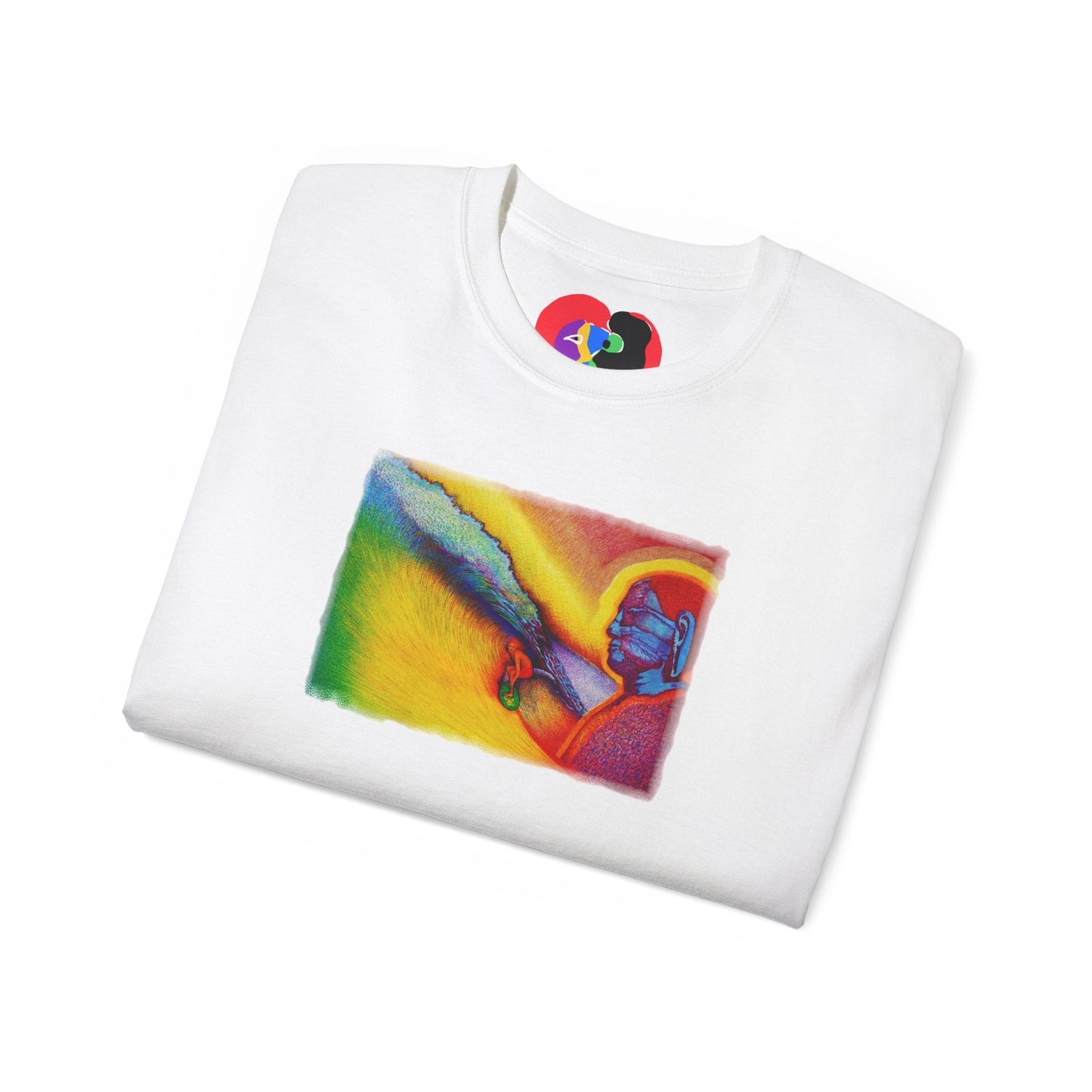 Surf is My Buddha Tablet Print Unisex Ultra Cotton Tee