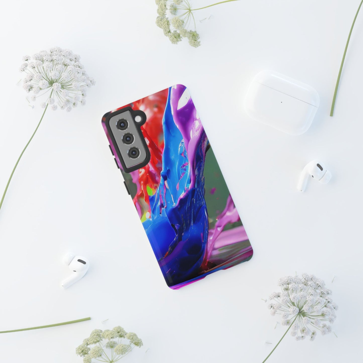 Vibrant Color Splash Tough Phone Case