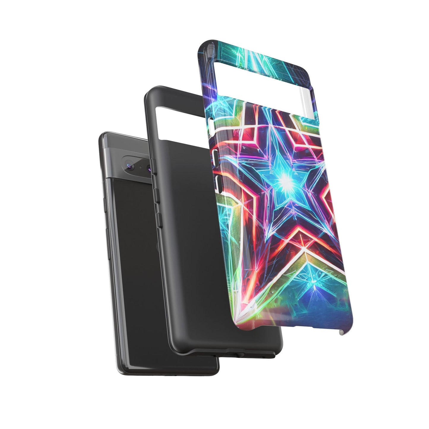 Neon Light Stars Tough Phone Case