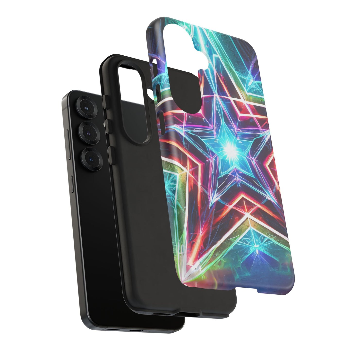 Neon Light Stars Tough Phone Case