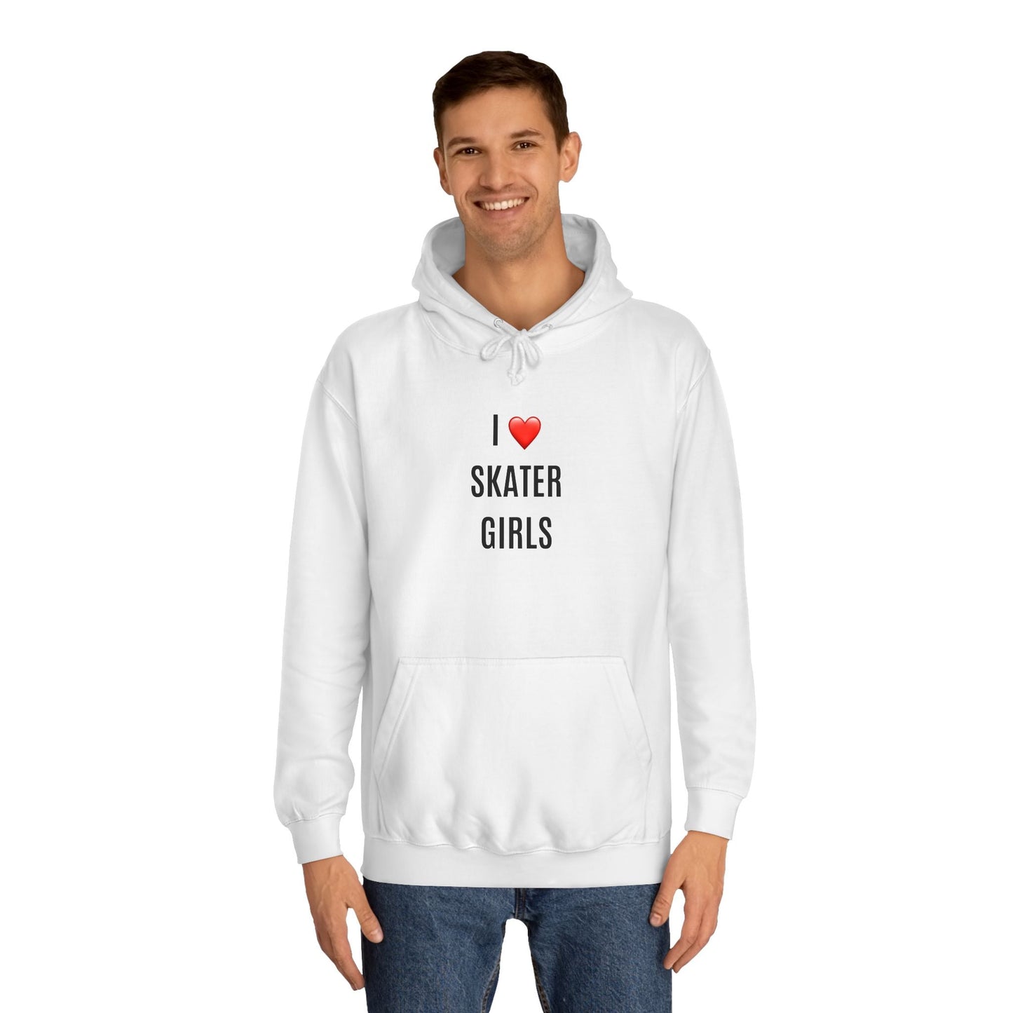 I Love Skater Girls Unisex Hoodie