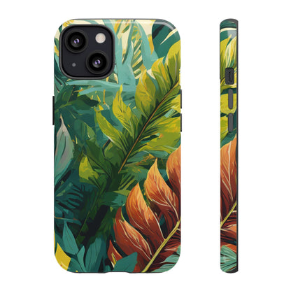 Tropical Leaf Tough Phone Case