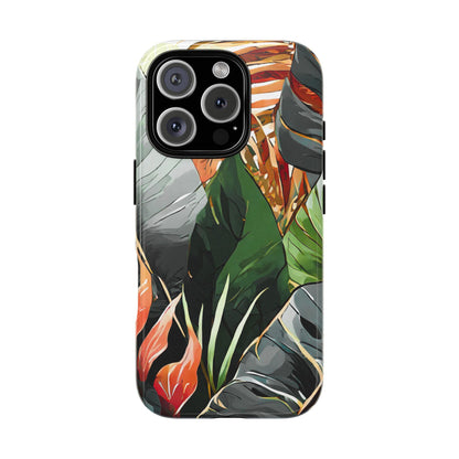 Tropical Leaf Tough Phone Case