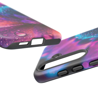 Vibrant Blue And Purple Flower Tough Phone Case