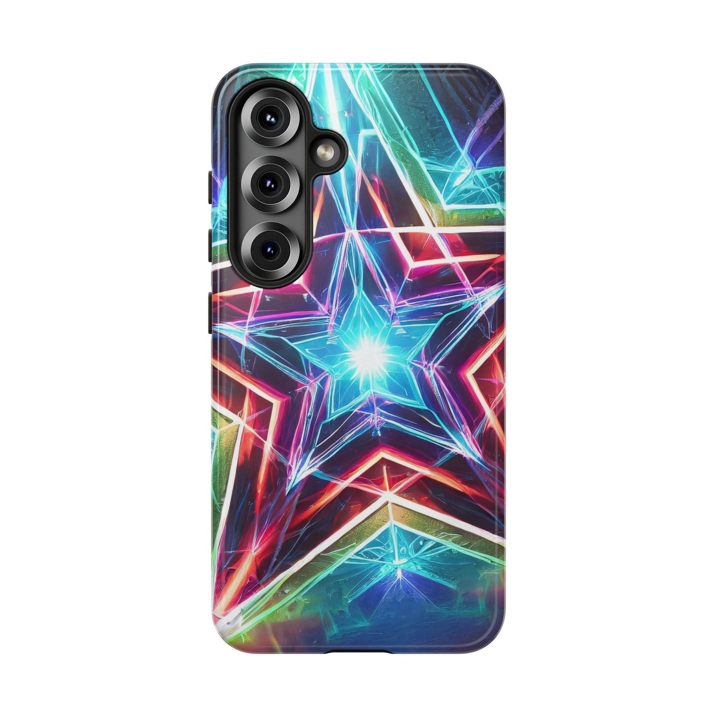 Neon Light Stars Tough Phone Case