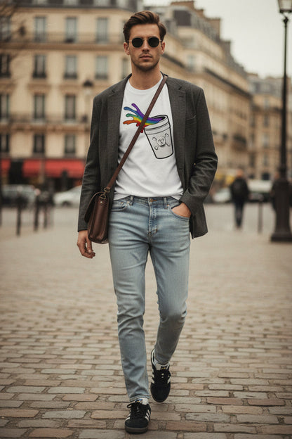 Rainbow Slushy Unisex Heavy Cotton Tee