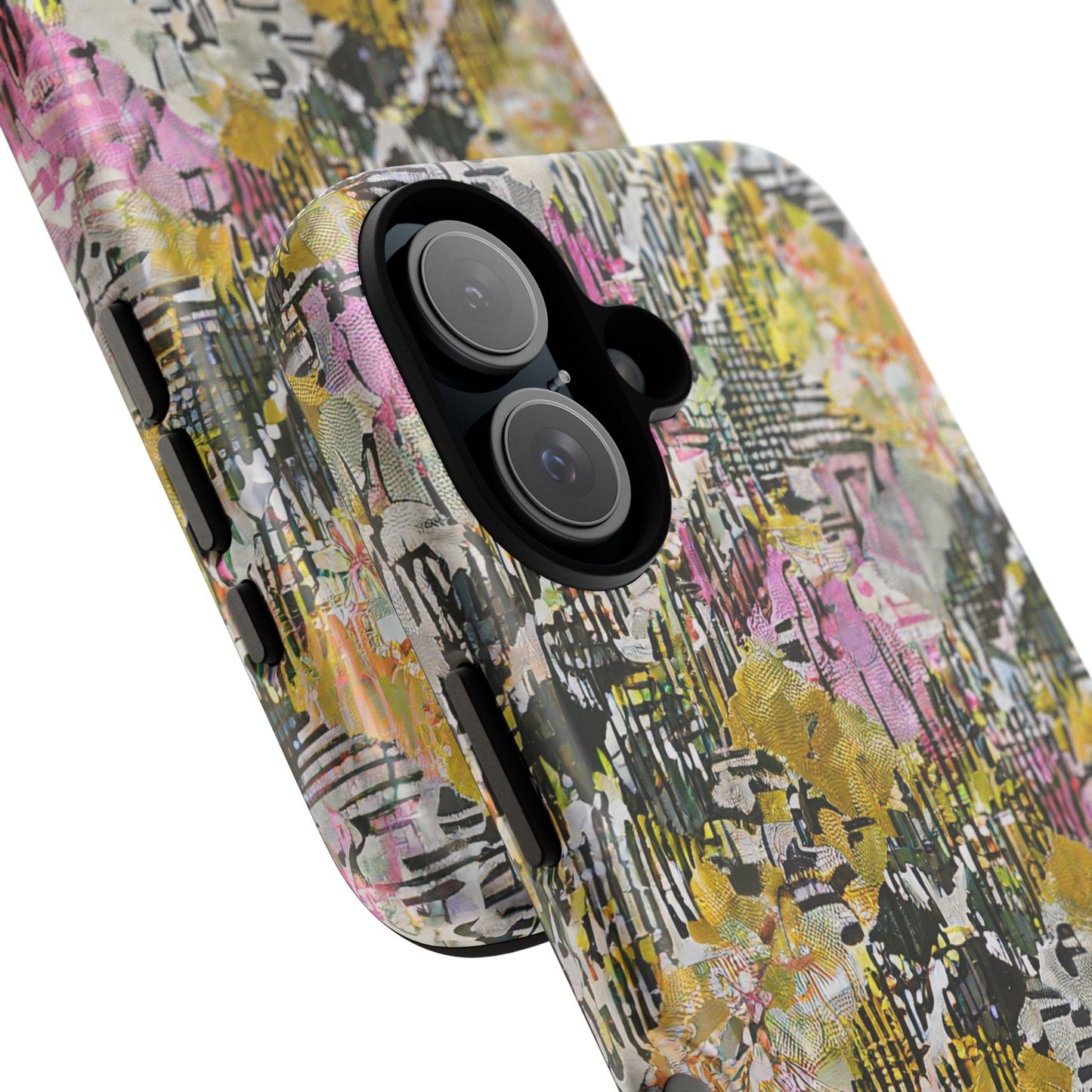 Purple Plaid Floral Artistic Tough Phone Case