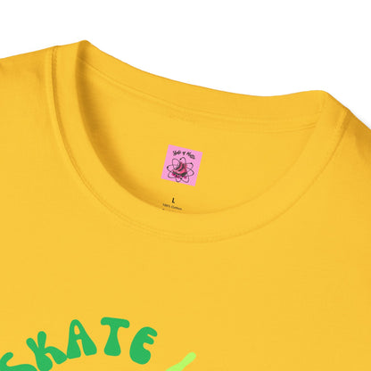 Skate Like Nobody's Watching Blue/Green Unisex T-Shirt
