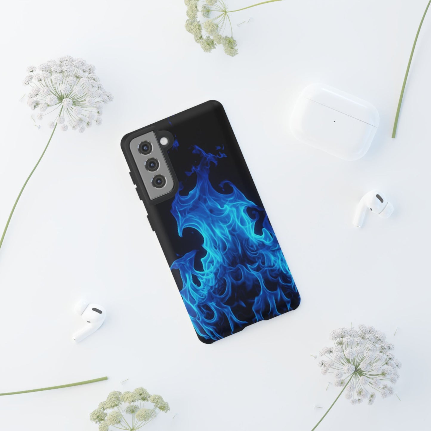 Blue Flames Tough  Phone Case