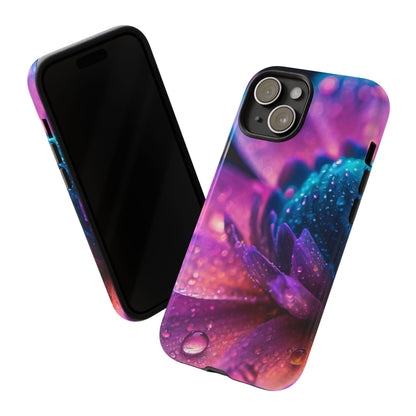 Vibrant Blue And Purple Flower Tough Phone Case