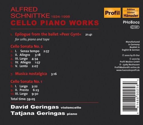 R. Rachmaninov - Epiloge from the Ballet / Cello Sonata Music CD