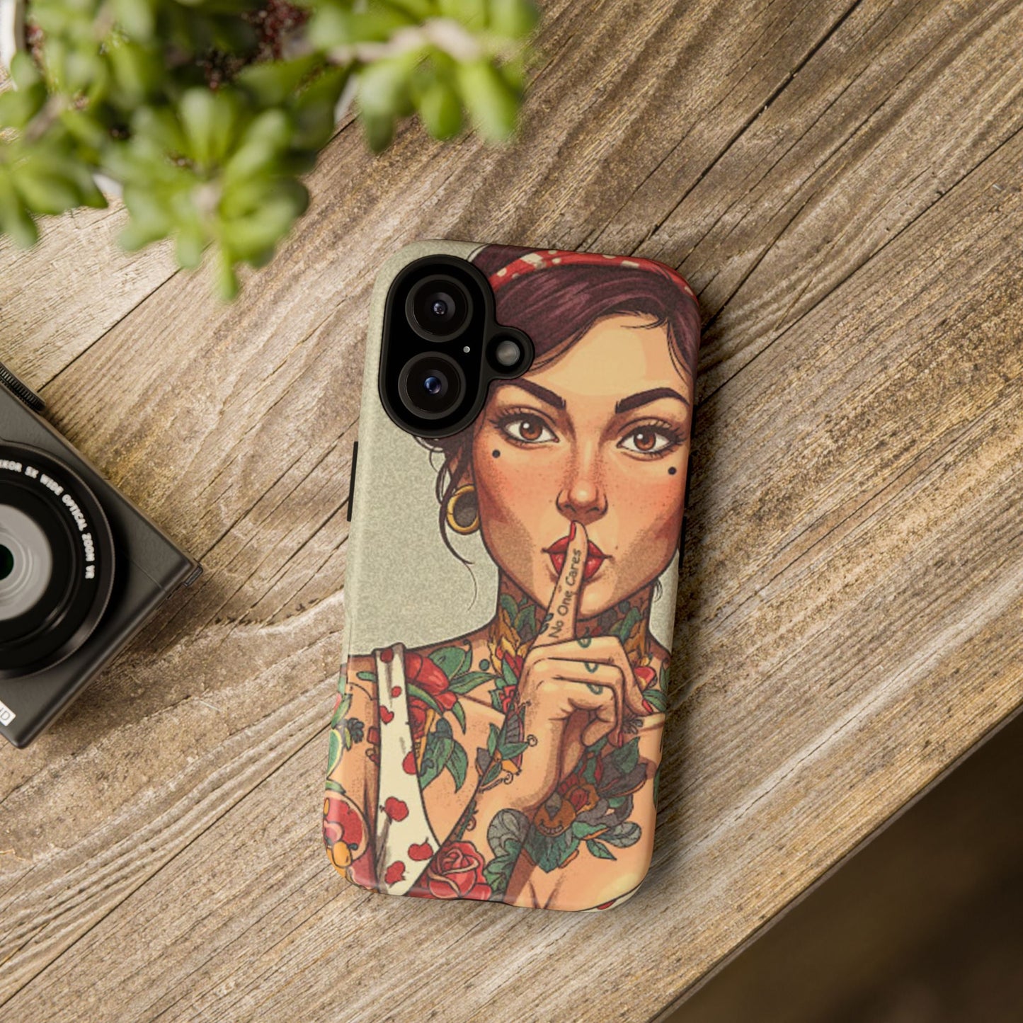 Shh No One Cares Tough Phone Case