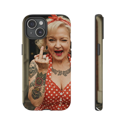 Rebellious Tattooed Betty White Tough Phone Case