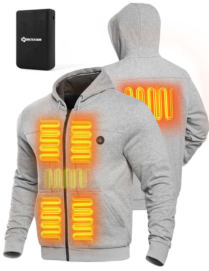 ANTARCTICA GEAR Heated Hoodie Sweater for Men with 12V 20000mAh Battery Pack
