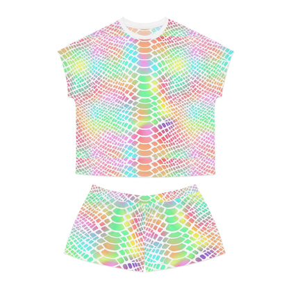 Prismatic Serpent Women’s Short Pajama Set