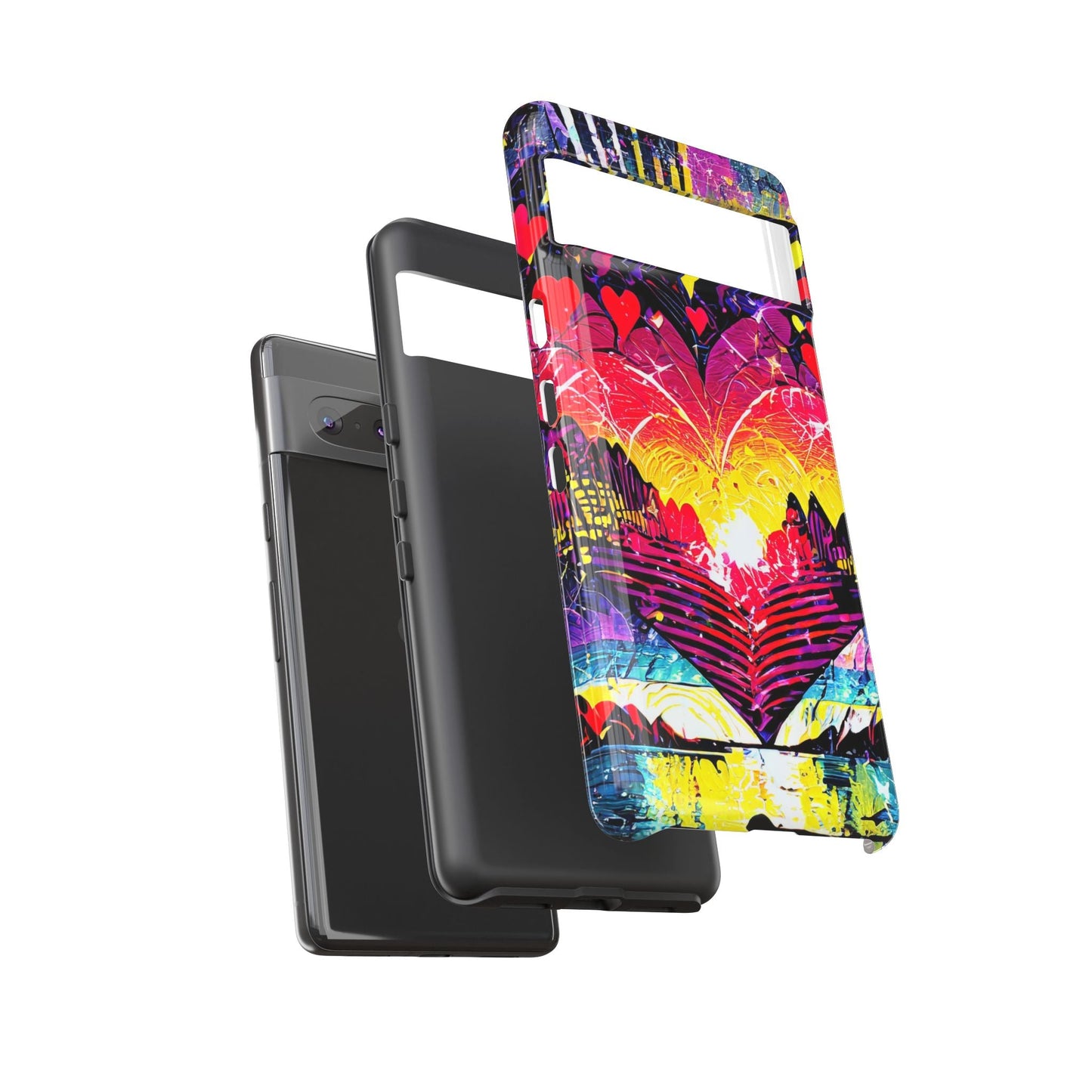 Vibrant Heart Sunset Tough Phone Case
