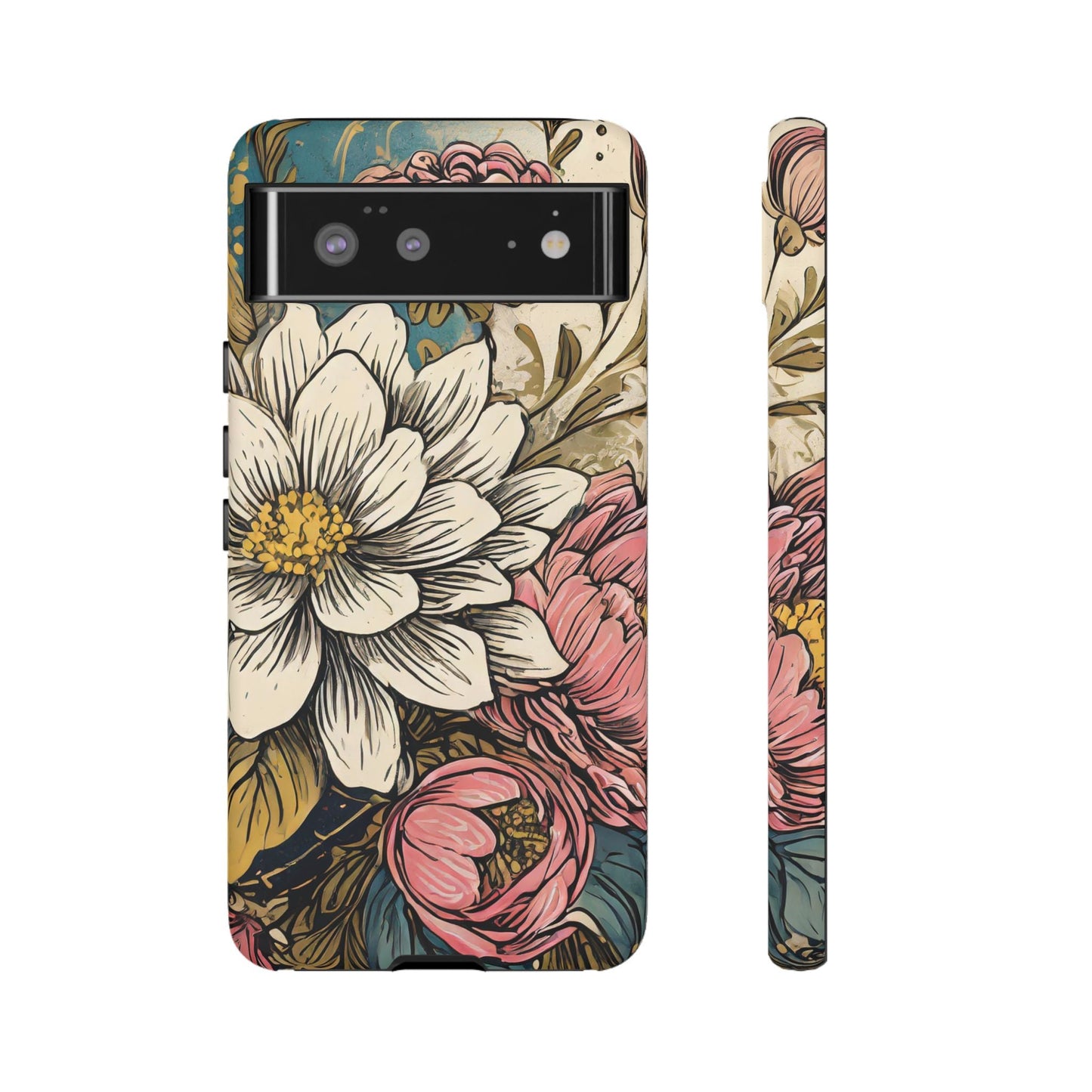 Beautiful White Floral Tough Case