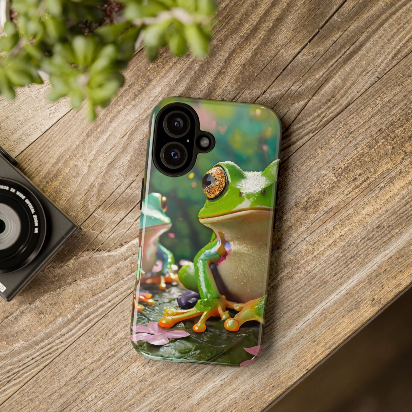 Someone Watching Colorful Frog Tough Phone Case