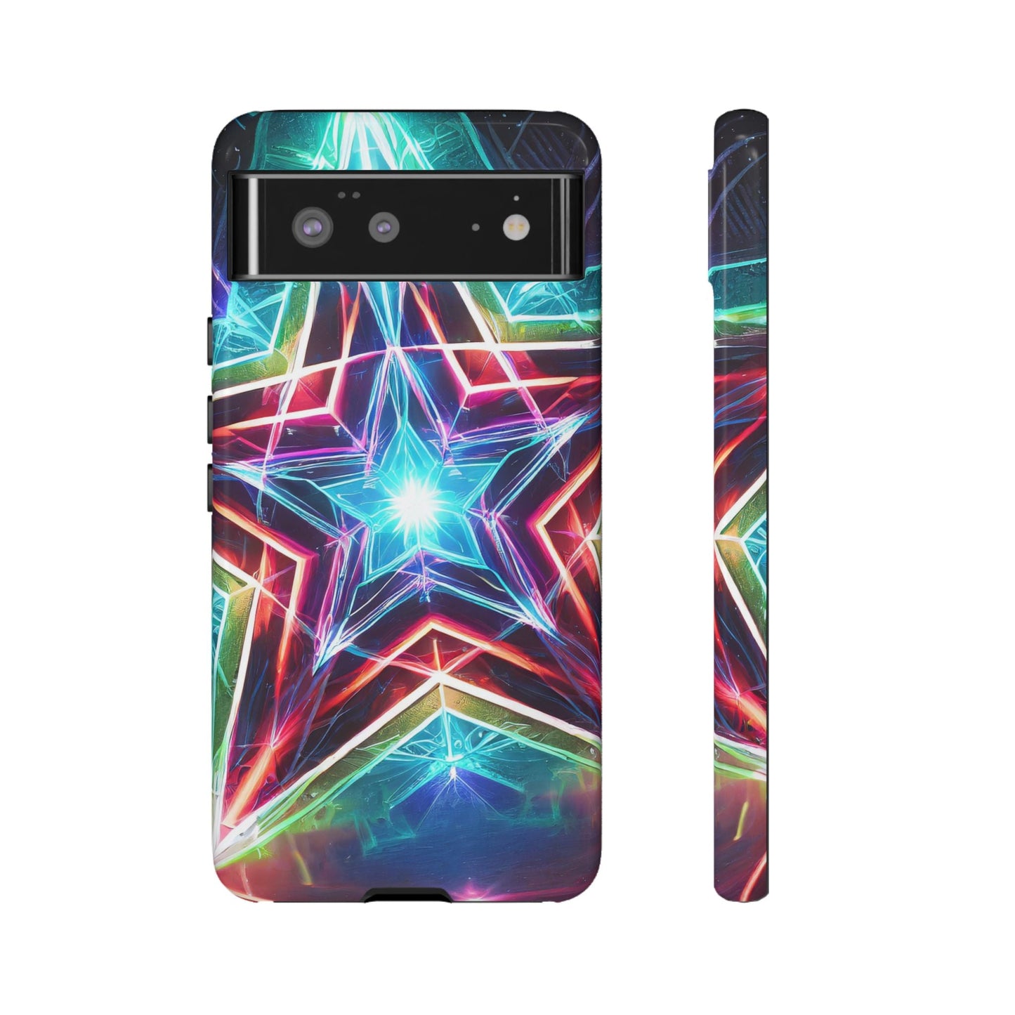 Neon Light Stars Tough Phone Case