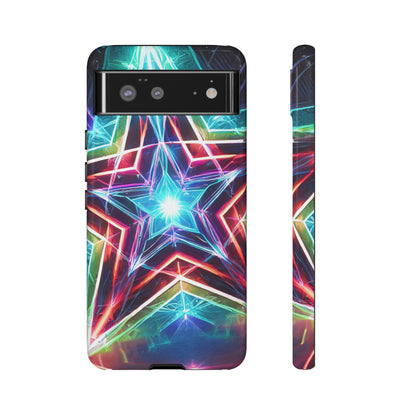 Neon Light Stars Tough Phone Case