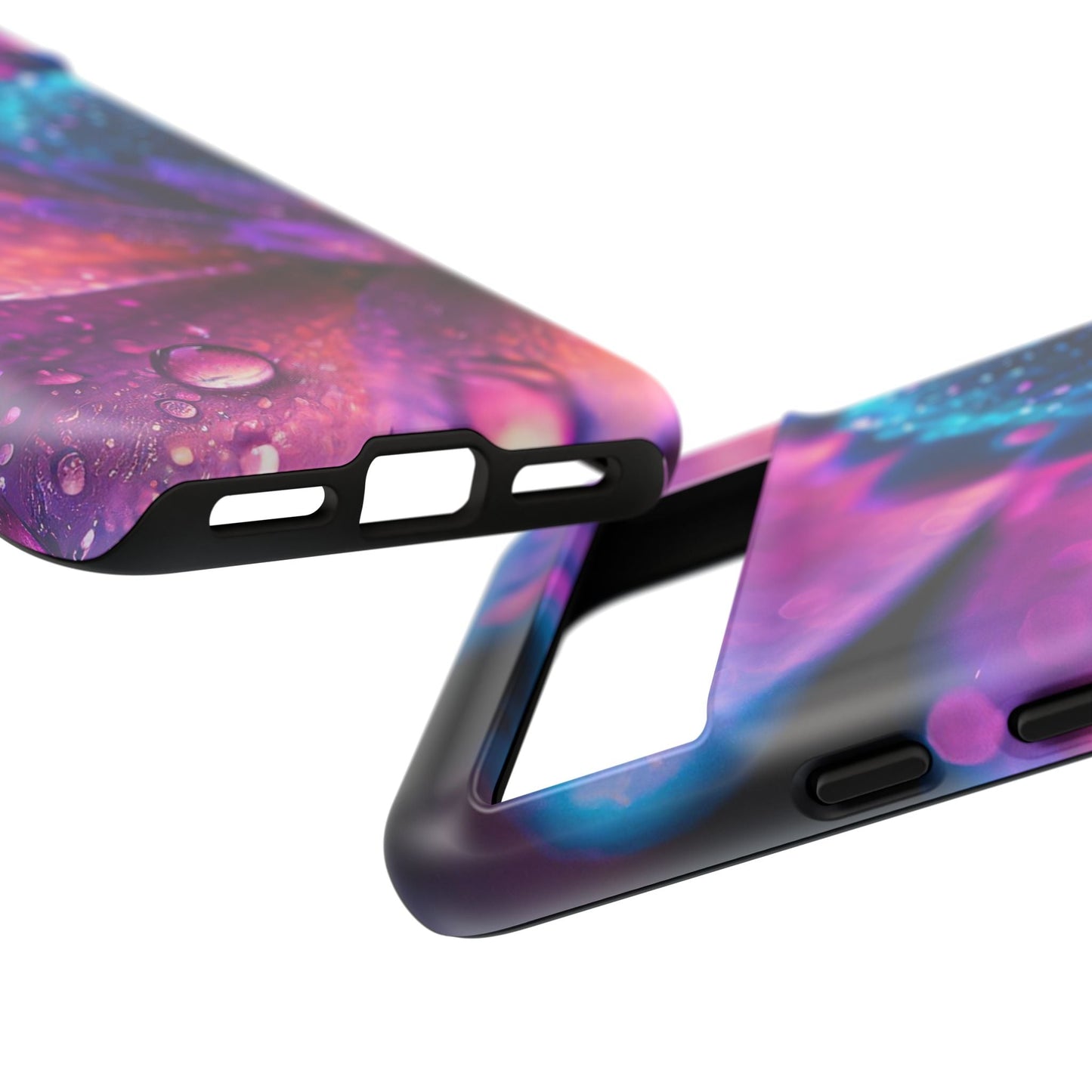 Vibrant Blue And Purple Flower Tough Phone Case