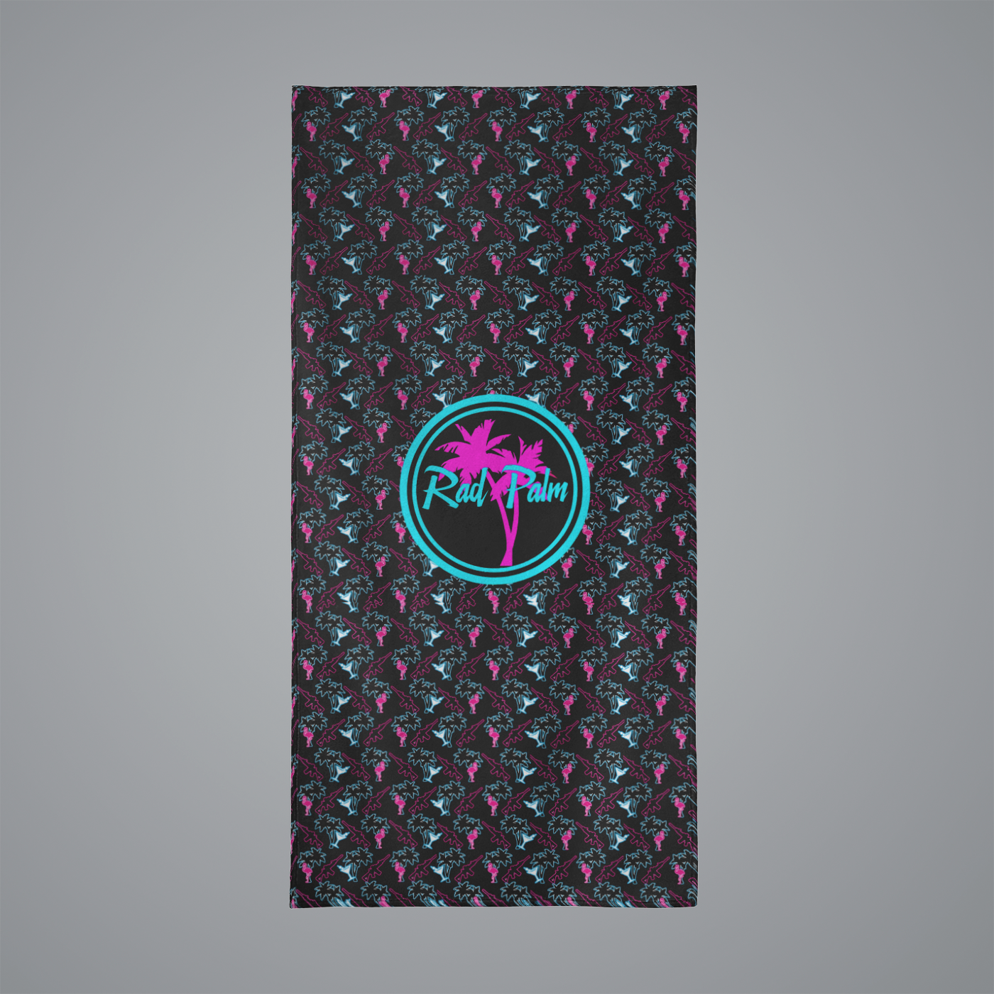 Neon Attack 2 Beach Towel Beach Towel 