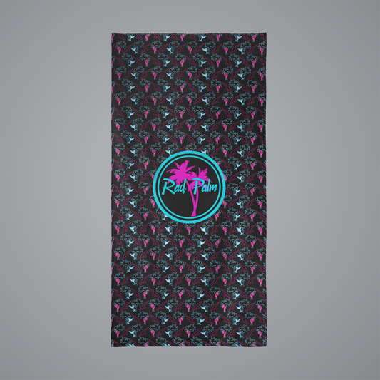 Neon Attack 2 Beach Towel Beach Towel 