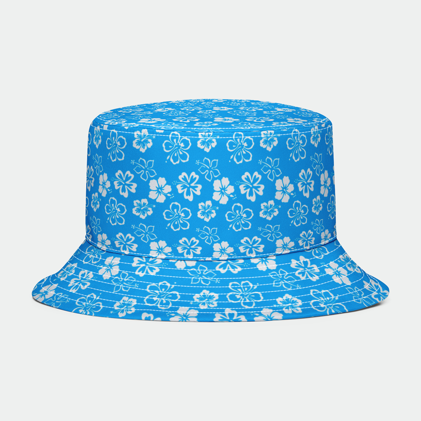 Rad Palm Blue Aloha Bucket Hat
