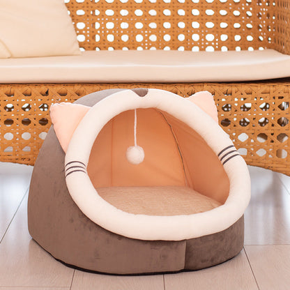 Cat Cave Bed with Non-Slip Bottom