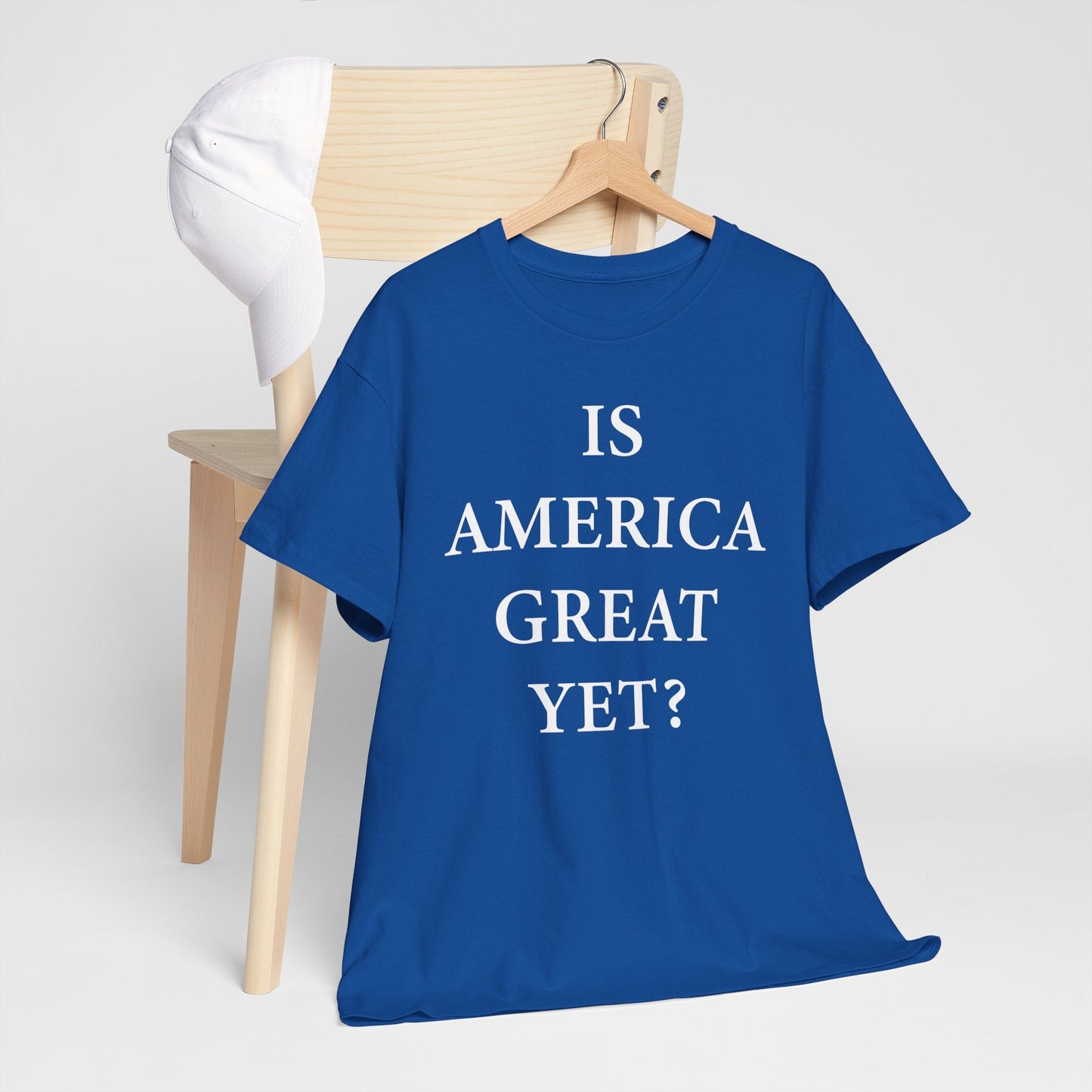 Is America Great Yet? Unisex Cotton Shirt