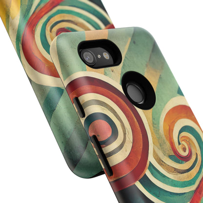 Colorful Swirl Tough Phone Case