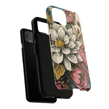 Beautiful White Floral Tough Case
