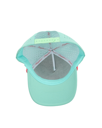 Mint Green Rope Hat - Chippopotamus Pink