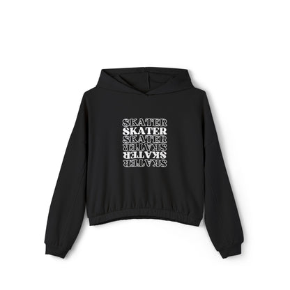Women’s Cropped Statement Skater Hoodie