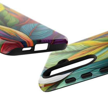 Vibrant Tropical Leaf Tough Phone Case