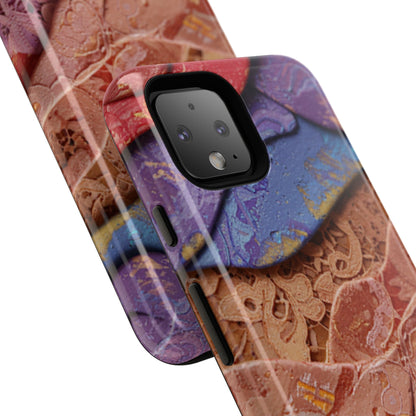Abstract Painted Lace Tough Phone Case