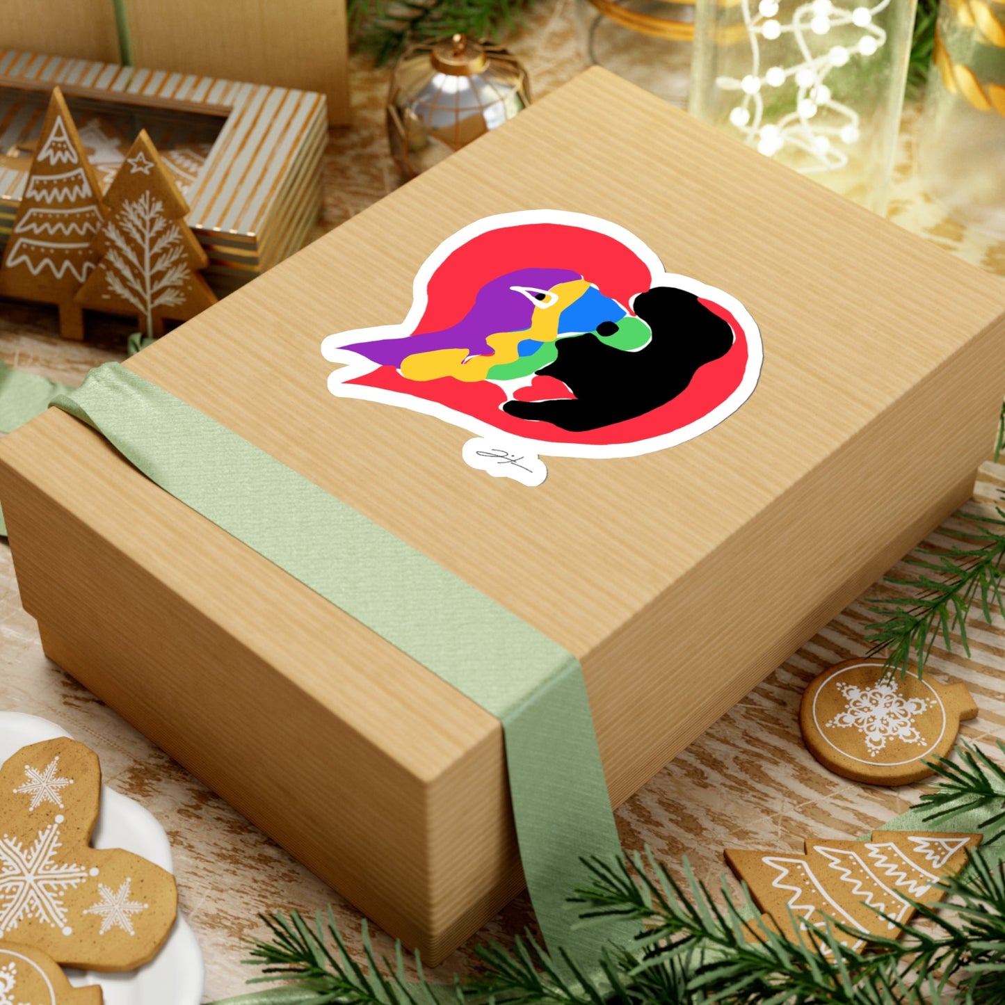 LA MANCHA HEART Stickers