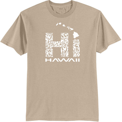 Koloa Hawaiian Islands Tribal HI 50/50 T-Shirt