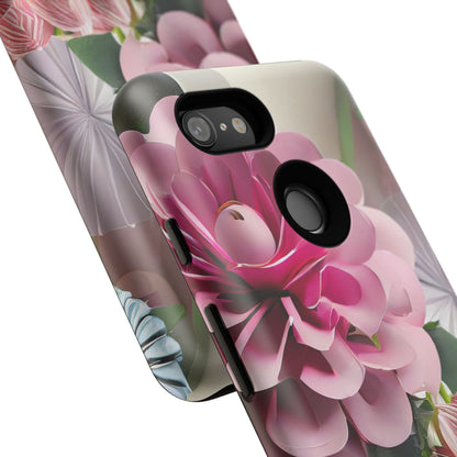 Elegant Paper Flowers Tough Phone Case