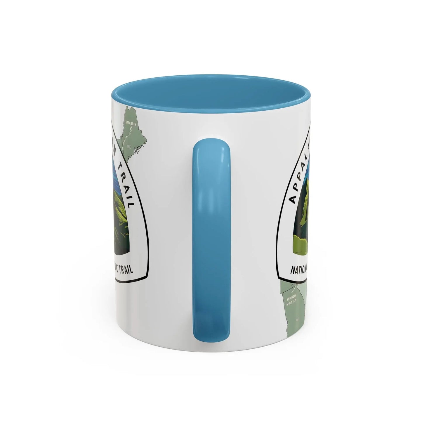 Appalachian National Scenic Trail Accent Coffee Mug 11oz 15oz Blue Black Pink Red