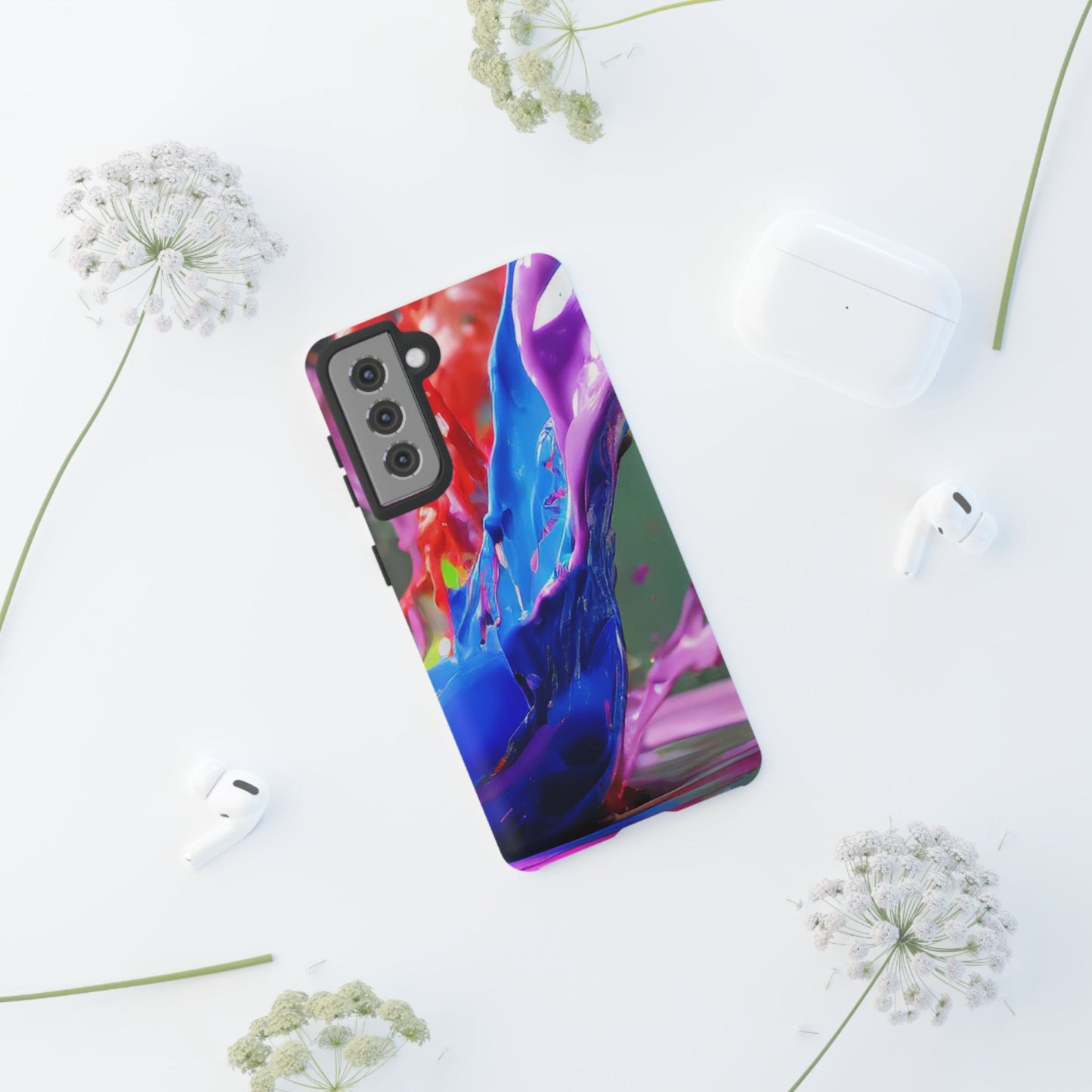 Vibrant Color Splash Tough Phone Case