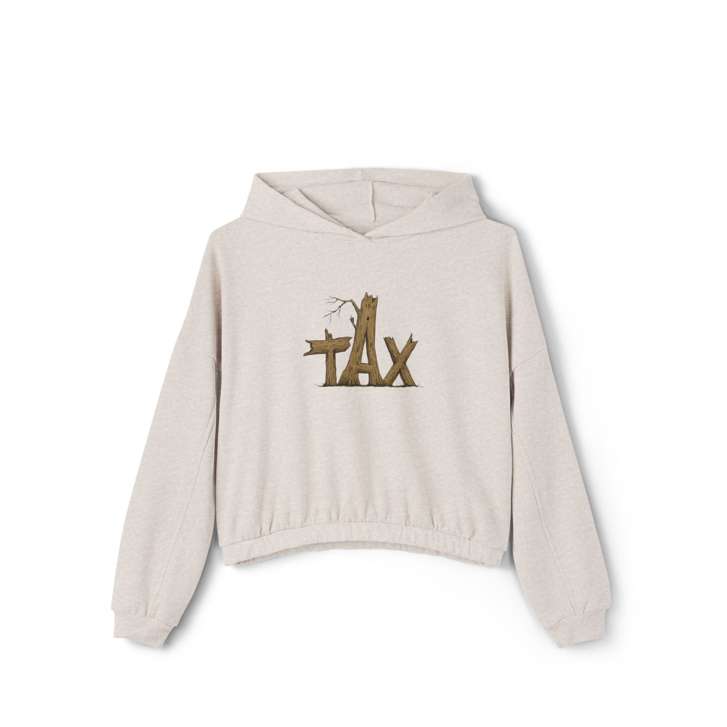 Women’s Cropped Wood Tax Hoodie