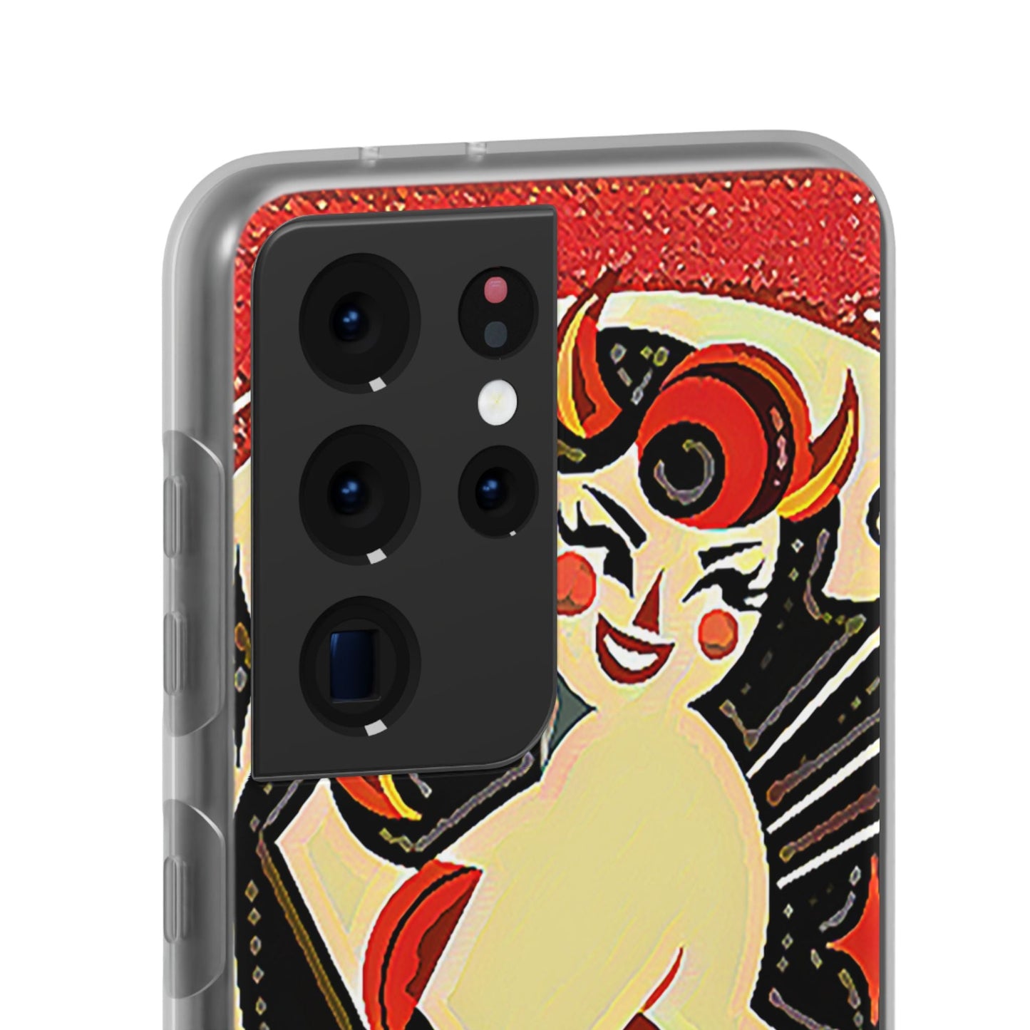 Red & Black Female Devil Flexi Phone Case