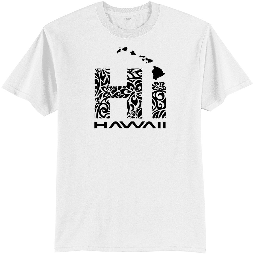 Koloa Hawaiian Islands Tribal HI 50/50 T-Shirt