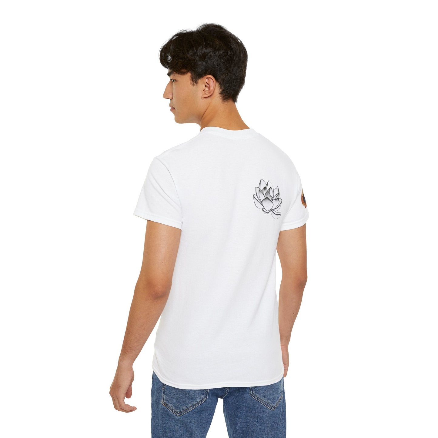 Fine Art Buddha Chalk Drawing Print Unisex Ultra Cotton Tee