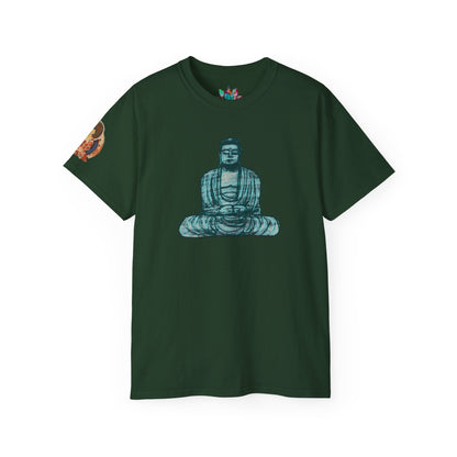 Fine Art Buddha Chalk Drawing Print Unisex Ultra Cotton Tee