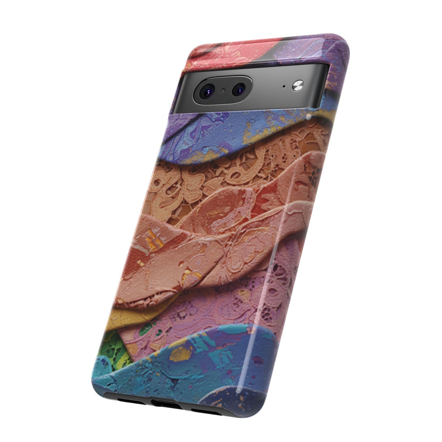 Abstract Painted Lace Tough Phone Case